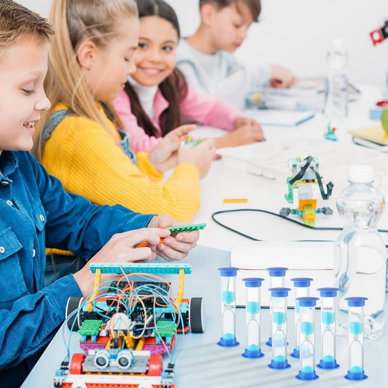 24 komada 2-minutnog pješčanog sata za djecu 2-minutnog pješčanog sata za djecu, pješčanog sata s akrilnim pokrivačem