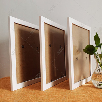 Κορνίζα από σκανδιναβικό ξύλο για τοίχο πάχους 1 cm με πλεξιγκλάς κλασικό συνδυασμός φωτογραφιών Κορνίζες τοίχου Κορνίζα για αφίσα