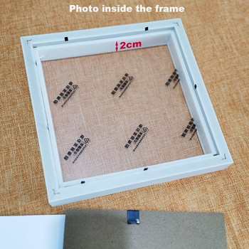 Εσωτερικό βάθος πλαισίου φωτογραφιών Nordic DIY DIY 2 cm για προβολή τρισδιάστατων έργων Διακόσμηση φωτογραφιών κορνίζας