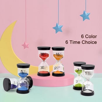 Sand Timer, Κλεψύδρα Sand Timers Colorful Minutes Sandglass Timer με προστατευτικό κάλυμμα για γραφείο στο σπίτι στην τάξη