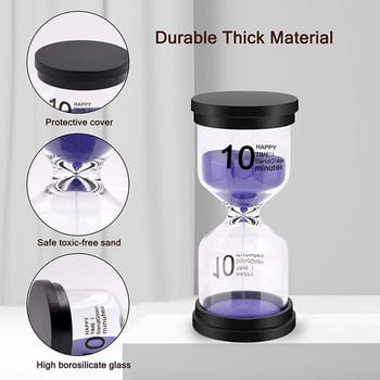 Sand Timer, Κλεψύδρα Sand Timers Colorful Minutes Sandglass Timer με προστατευτικό κάλυμμα για γραφείο στο σπίτι στην τάξη