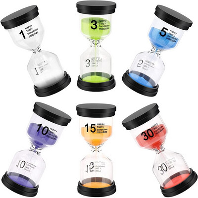 Sand Timer, Κλεψύδρα Sand Timers Colorful Minutes Sandglass Timer με προστατευτικό κάλυμμα για γραφείο στο σπίτι στην τάξη