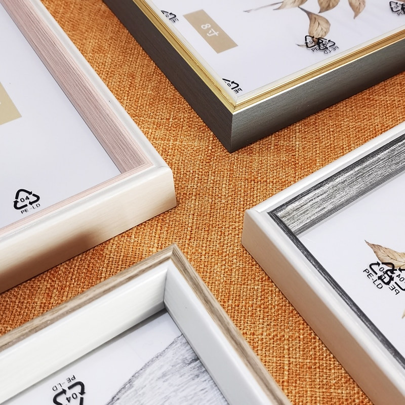 Nordic Simple képkeret plexiüveggel 9x13 13x18 cm képkeretek képekhez falra akasztható kis fotókeret