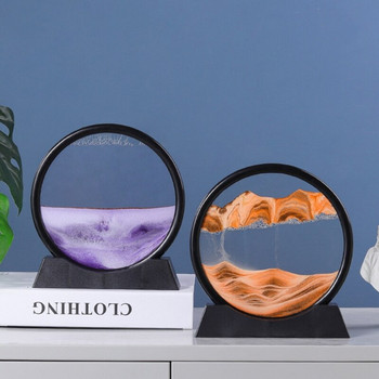 Ένα κομμάτι 10 ιντσών Δημιουργική καλλιτεχνική εικόνα 3D στολίδια από γυαλί κλεψύδρας Είδη διακόσμησης σπιτιού