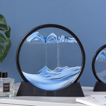 Ένα κομμάτι 10 ιντσών Δημιουργική καλλιτεχνική εικόνα 3D στολίδια από γυαλί κλεψύδρας Είδη διακόσμησης σπιτιού