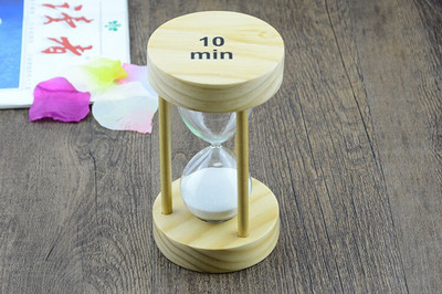 Zece minute de timp bază din lemn clepsidra butic cronometru de învățare creativă numărătoare inversă decorare desktop