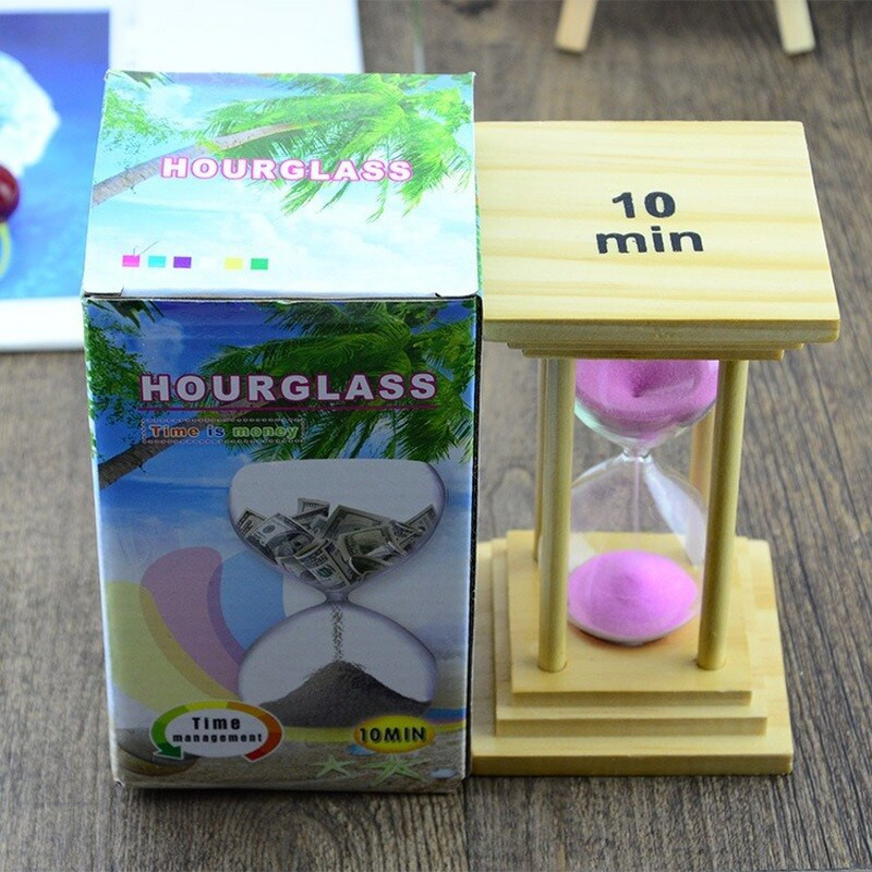 Zece minute de timp bază din lemn clepsidra butic cronometru de învățare creativă numărătoare inversă decorare desktop