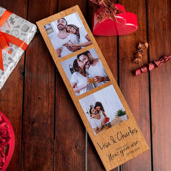 Персонализирани рамки Старинни дървени рамки за снимки Домашен декор Персонализирани отпечатани снимки Годишнина от сватба на двойка Романтични подаръци