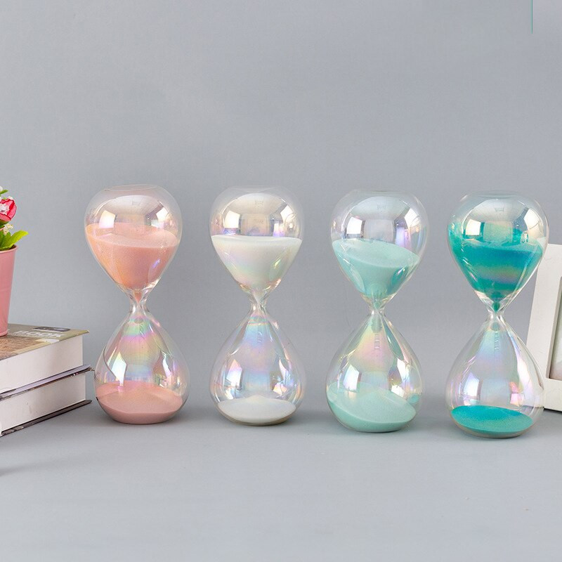 Clepsidra super frumoasă, colorată, 30 de minute, cronometru de nisip, ornamente de birou, decorațiuni, cadou creativ de aniversare pentru fete