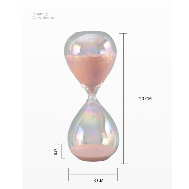 Clepsidra super frumoasă, colorată, 30 de minute, cronometru de nisip, ornamente de birou, decorațiuni, cadou creativ de aniversare pentru fete