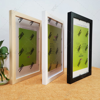Скандинавска дървена рамка за картина с плексиглас Рамки за снимки за стена Рамки за снимки Стенна рамка за снимки Рамка за плакати Фото декор