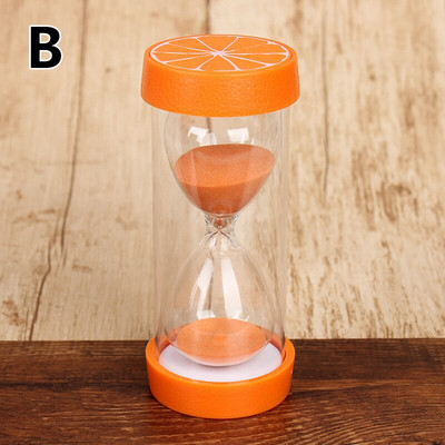 Új kreatív homokóra homokóra Gyümölcs időzítő óra 5/10/15/30/perc Homoküveg asztali díszek Otthoni dekoráció Gyermekajándék