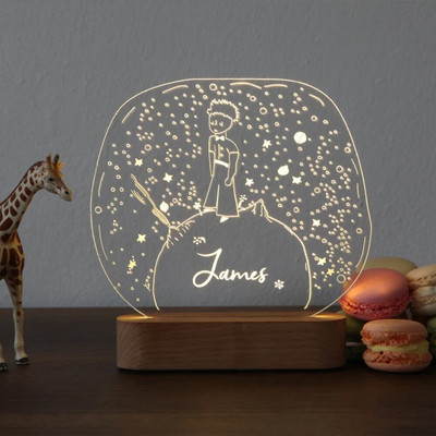 Személyre szabott 3D lámpaszöveg Egyedi fénykép Személyre szabott hálószoba éjszakai lámpa Személyre szabott ajándék USB tápellátással rendelkező hálószoba lámpa otthoni dekoráció