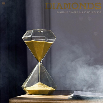 Δώρο γενεθλίων 2022 5/15/30 Minutes Diamond Timer Desk Επιτραπέζιο Ρολόι άμμου Home Decorative Sand Timer 2022
