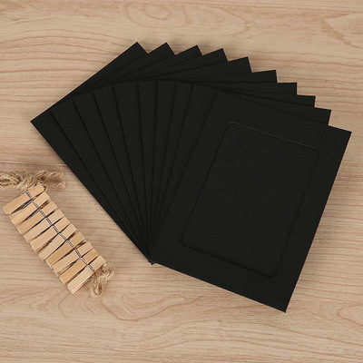 8 colių/10 vnt kombinuotas popierinis nuotraukų rėmelis su spaustukais ir 2 m virve Nuotraukų pakabinimas ant sienos paveikslėlis „pasidaryk pats“ namų dekoravimo nuotraukų albumas