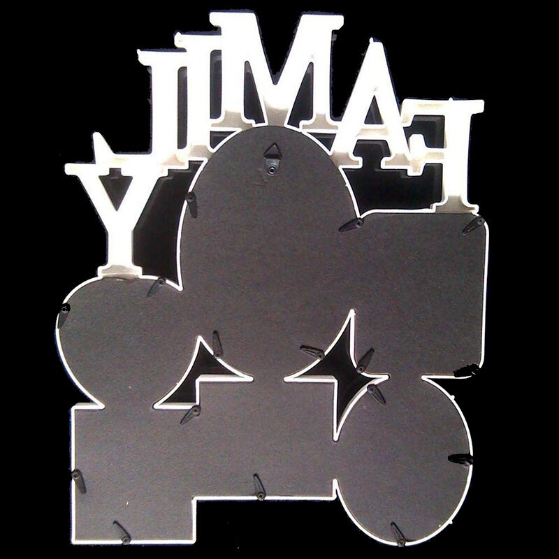 Семейни фоторамки Комбинация за окачване на стена 6 държача за снимки Дисплей Сватбени аксесоари за домашен декор 31x38 см