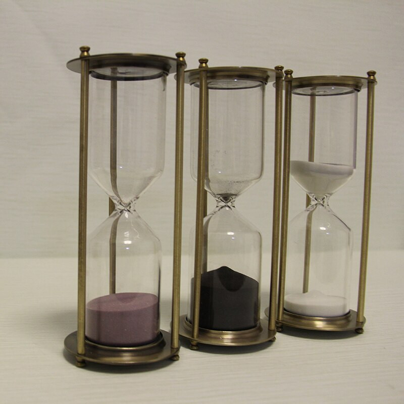 1917 clepsidra retro europeana 30 min ceas de nisip metalic vintage nunta clepsidra de casa decor