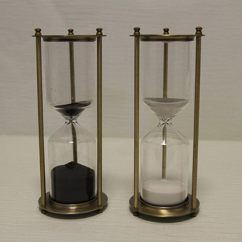 1917 clepsidra retro europeana 30 min ceas de nisip metalic vintage nunta clepsidra de casa decor