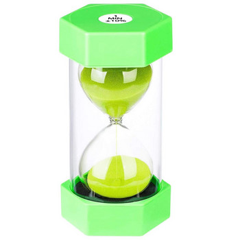 Креативен пясъчен часовник с пясъчен часовник, пластмасов пясъчен часовник, 1-минутен пясъчен часовник за миене на чай, цветен пясъчен часовник за деца