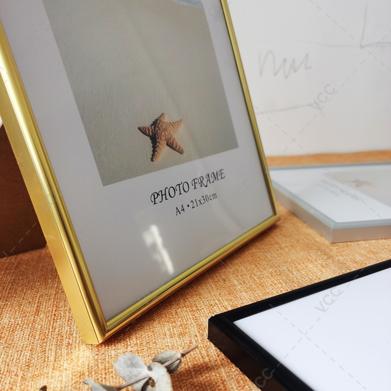 Ramă Foto Aluminiu Pentru Agățat Perete Cu Ramă Fotografie Metalică Plexiglass Pentru Poze Rama Poster Ramă Certificat Clasic