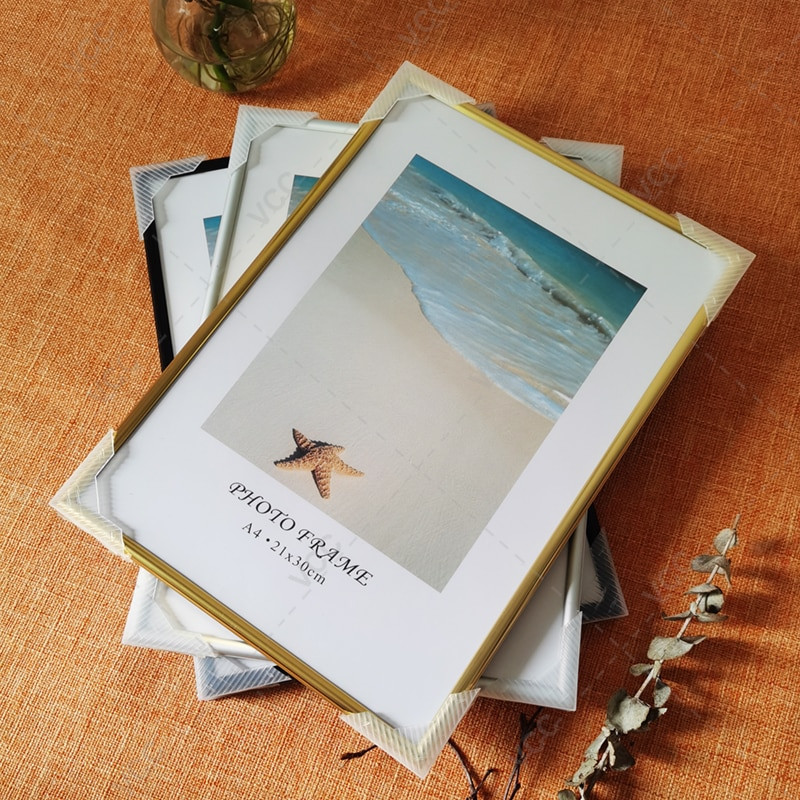 Ramă Foto Aluminiu Pentru Agățat Perete Cu Ramă Fotografie Metalică Plexiglass Pentru Poze Rama Poster Ramă Certificat Clasic