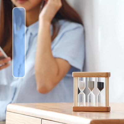 3 viename kombinuotas smėlio laikrodis vaikams medinis smėlio laikrodis vaikams Kūrybinis stalas smėlio laikmatis Namų dekoravimas smėlio stiklas Dovana