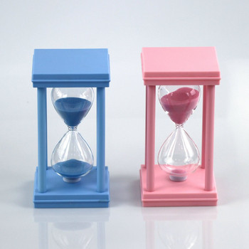 8*8*14 εκατοστά τετράστηλη Όμορφη διακόσμηση σπιτιού με κλεψύδρα Επιτραπέζιο ρολόι ρολόι με άμμο Quicksand μπουκάλι Creative Sandglass Timer Kids