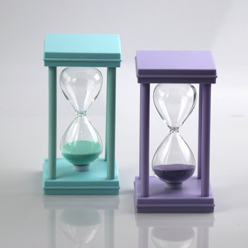 8*8*14 εκατοστά τετράστηλη Όμορφη διακόσμηση σπιτιού με κλεψύδρα Επιτραπέζιο ρολόι ρολόι με άμμο Quicksand μπουκάλι Creative Sandglass Timer Kids