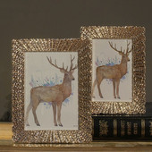 6/7 colių prabangus metalinis amerikietiško stiliaus šiaurietiškas modernus paprastas paveikslų rėmelis vestuvių dovana