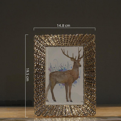 6/7 colių prabangus metalinis amerikietiško stiliaus šiaurietiškas modernus paprastas paveikslų rėmelis vestuvių dovana