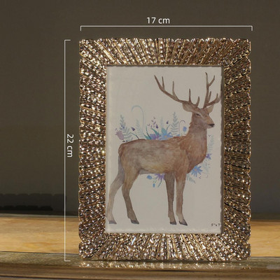 6/7 colių prabangus metalinis amerikietiško stiliaus šiaurietiškas modernus paprastas paveikslų rėmelis vestuvių dovana