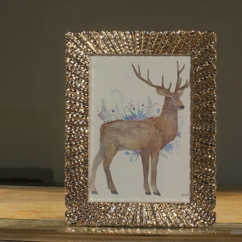 6/7 colių prabangus metalinis amerikietiško stiliaus šiaurietiškas modernus paprastas paveikslų rėmelis vestuvių dovana