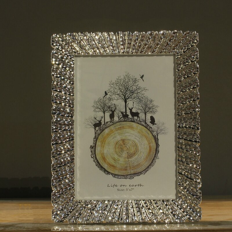 6/7 colių prabangus metalinis amerikietiško stiliaus šiaurietiškas modernus paprastas paveikslų rėmelis vestuvių dovana