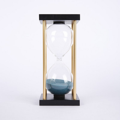 Ceas de nisip creativ 15 minute clepsidra temporizator decor de sticlă care cade cu nisip ceas de lux birou decor pentru casă ornament cadou de aniversare