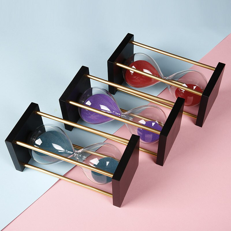 Ceas de nisip creativ 15 minute clepsidra temporizator decor de sticlă care cade cu nisip ceas de lux birou decor pentru casă ornament cadou de aniversare