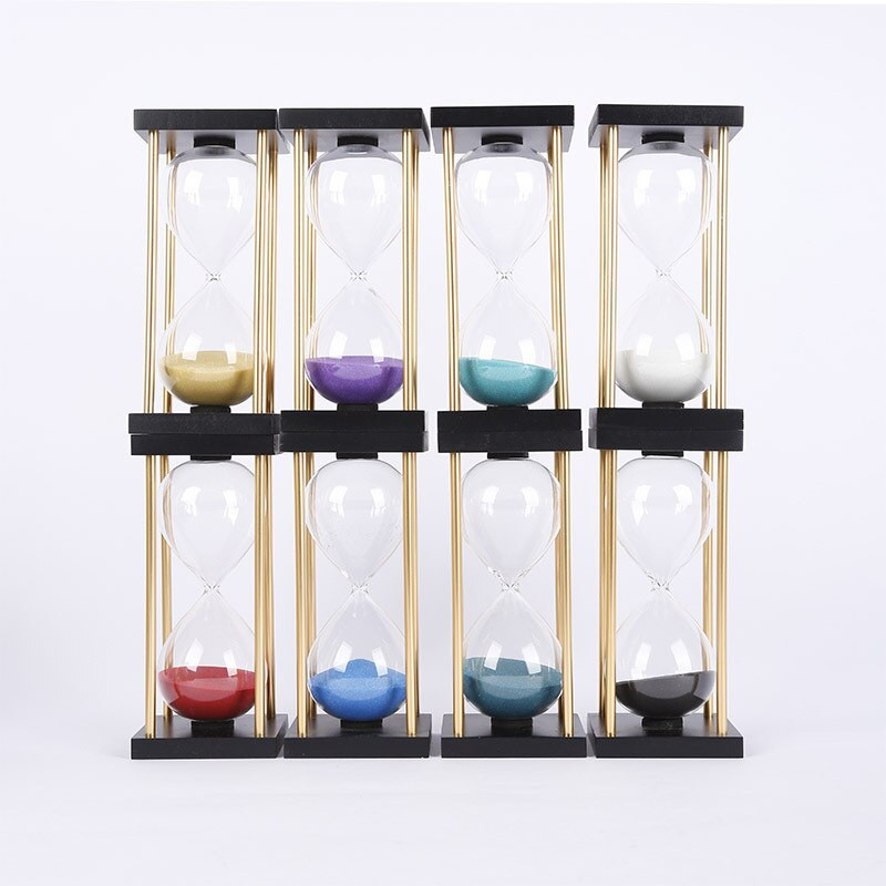 Ceas de nisip creativ 15 minute clepsidra temporizator decor de sticlă care cade cu nisip ceas de lux birou decor pentru casă ornament cadou de aniversare