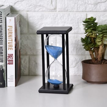 30 Minutes Κλεψύδρα Sand Timer Κουζίνα Σχολείο Μοντέρνα Ξύλινη Ώρα Γυαλί Sandglass Sand Ρολόι Τσάι Χρονοδιακόπτες Διακόσμηση σπιτιού Δώρο