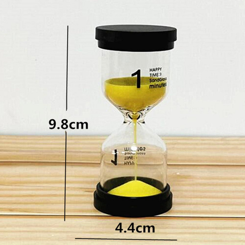 6 bucăți/set 1/3/5/10/15/60 minute clepsidra inovatoare sticlă decorativă ceas portabil cu cronometru multifuncțional cu nisip
