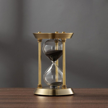European Retro Metal Κλεψύδρα Sandglass Sand Clock Timer Σαλόνι Διακόσμηση επιφάνειας εργασίας γραφείου DIY Στολίδια