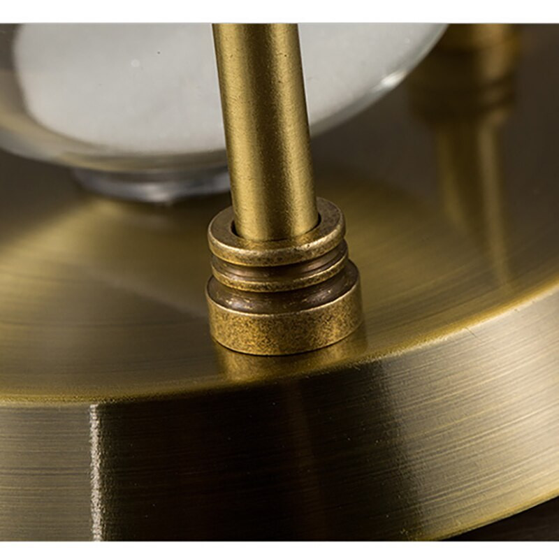 Clepsidra din metal retro europeană, clepsidra de nisip, ceas, cronometru, sufragerie, birou, birou, decorare, ornamente de bricolaj