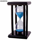 30 perces homokos homokóra visszaszámlálás időzítő modern fa homoküveg időzítő lakberendezési díszek Reloj De Arena újévi ajándékok