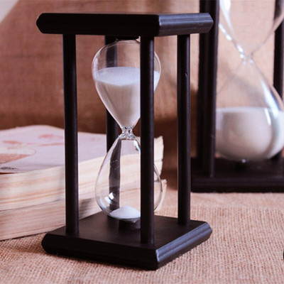 30 perces homokos homokóra visszaszámlálás időzítő modern fa homoküveg időzítő lakberendezési díszek Reloj De Arena újévi ajándékok