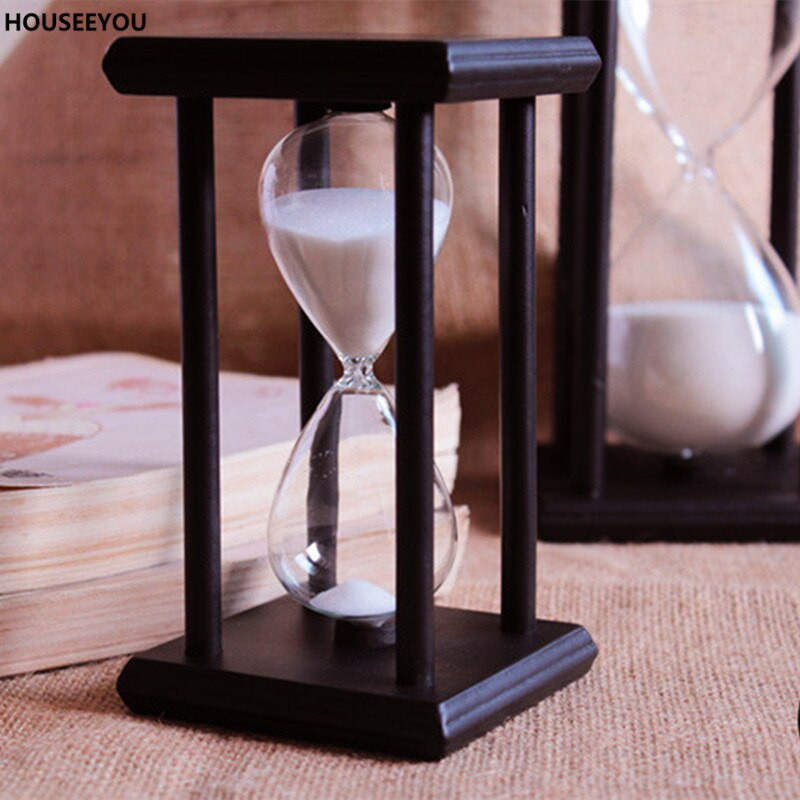 30 perces homokos homokóra visszaszámlálás időzítő modern fa homoküveg időzítő lakberendezési díszek Reloj De Arena újévi ajándékok