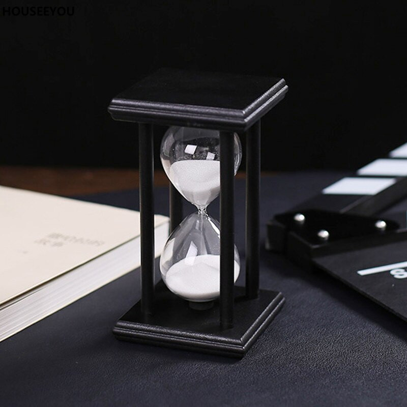 30 perces homokos homokóra visszaszámlálás időzítő modern fa homoküveg időzítő lakberendezési díszek Reloj De Arena újévi ajándékok