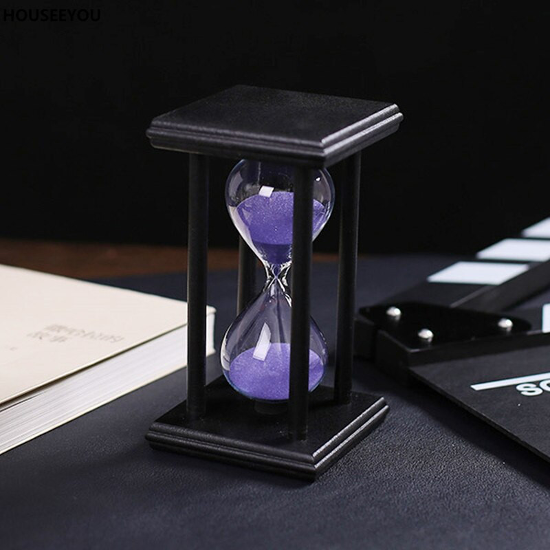 30 perces homokos homokóra visszaszámlálás időzítő modern fa homoküveg időzítő lakberendezési díszek Reloj De Arena újévi ajándékok