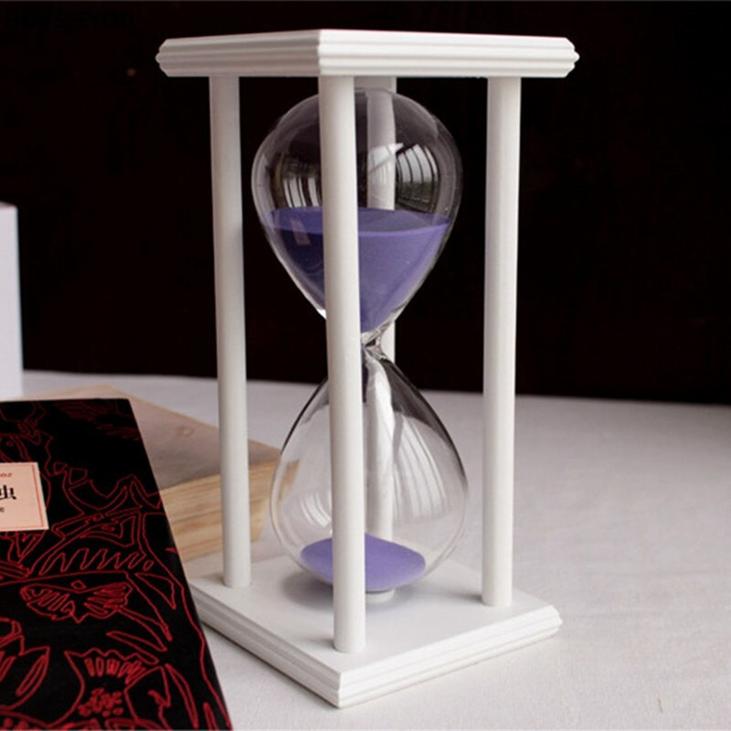 30 perces homokos homokóra visszaszámlálás időzítő modern fa homoküveg időzítő lakberendezési díszek Reloj De Arena újévi ajándékok