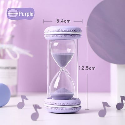 10/15/30 de minute drăguț macaron clepsidra bomboane culoare temporizator timp instrumente de gestionare a copiilor grils decor camera de birou craft Craft