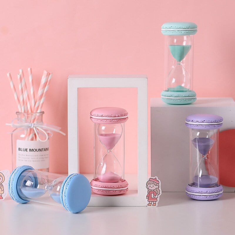 10/15/30 de minute drăguț macaron clepsidra bomboane culoare temporizator timp instrumente de gestionare a copiilor grils decor camera de birou craft Craft