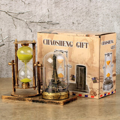 Ceas de nisip cu temporizator de clepsidra pentru birou de acasă, decor decorativ mare, ceas, ceas, ornament de artizanat