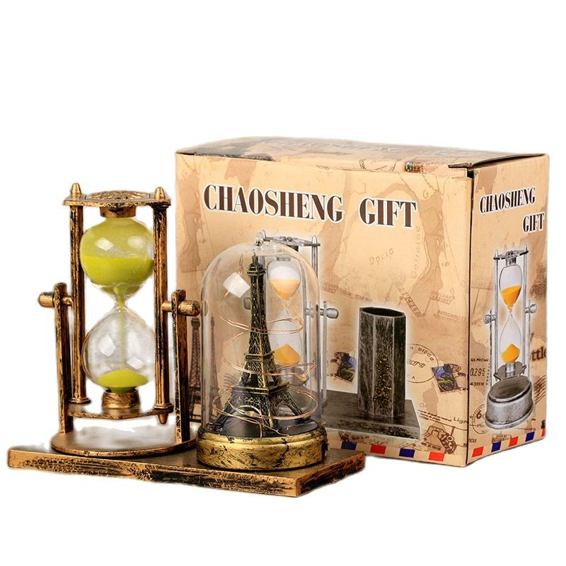 Ceas de nisip cu temporizator de clepsidra pentru birou de acasă, decor decorativ mare, ceas, ceas, ornament de artizanat